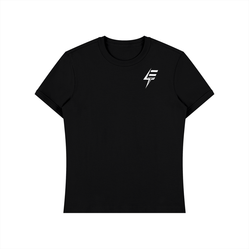 Black Bolt White Powerlifting Slim Fit T-shirt