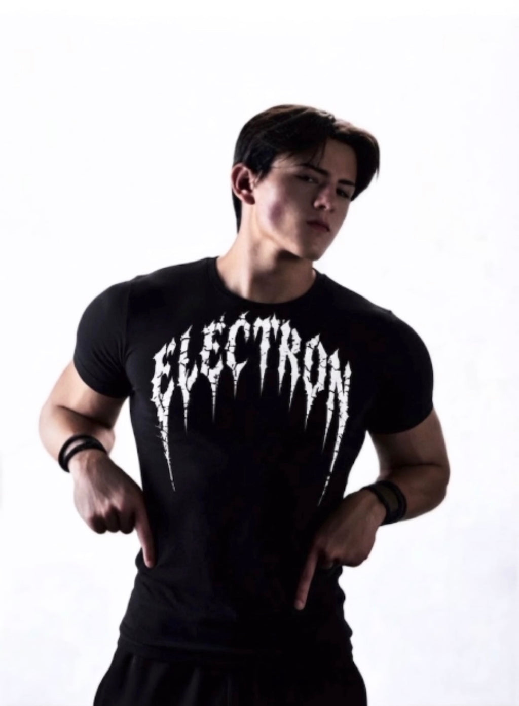 Black Bolt Fallen Angel Wings slim fit T-shirt
