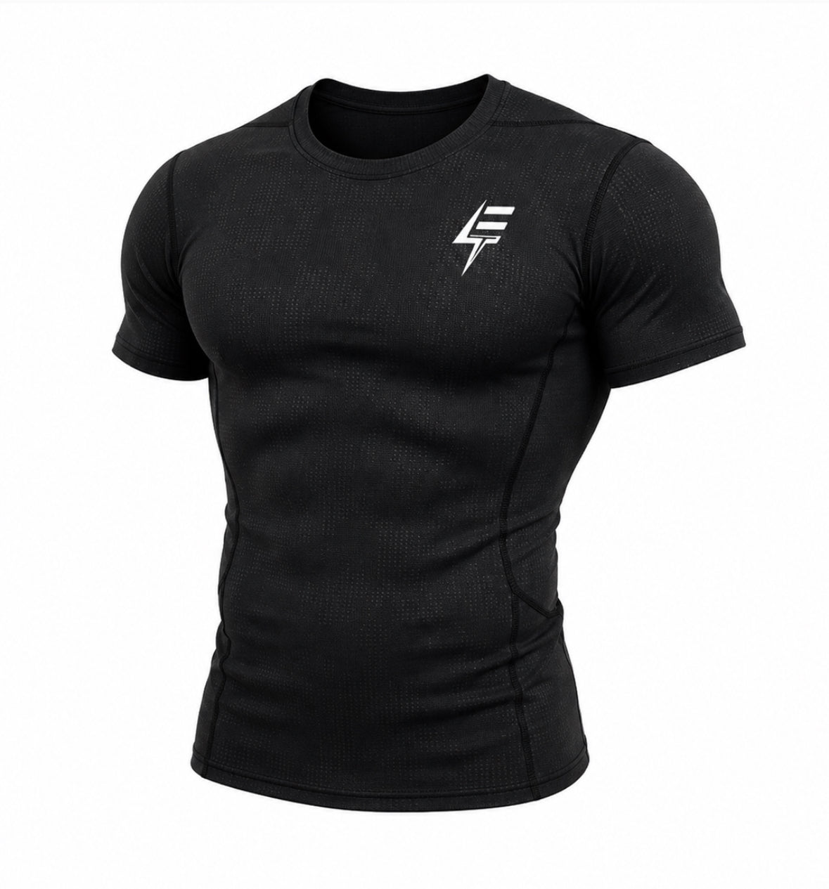 Black Bolt Slim Fit Performance Short Sleeve