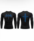 Black Bolt Blue Cross Long Sleeve Compression
