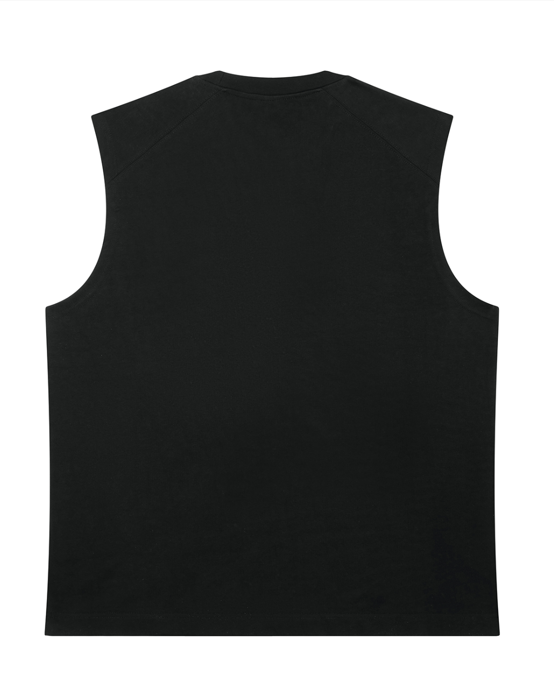 Black Bolt Heavyweight cotton white logo cut off